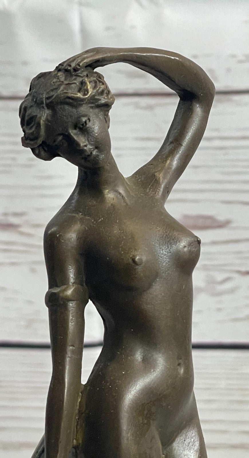 Bronze Sculpture Statue Figure Nude Sexy Girl Erotic Hot Cast Artwork Museum Art