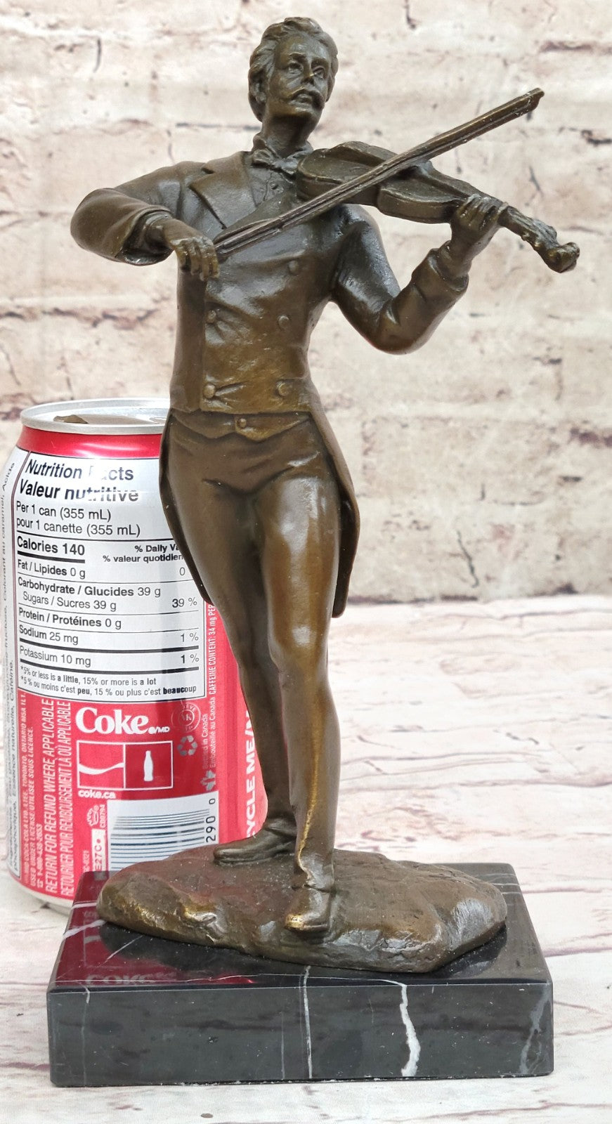 Art Deco Johann Strauss Playing Violin by Spanish Artist Miguel Lopez (Milo)