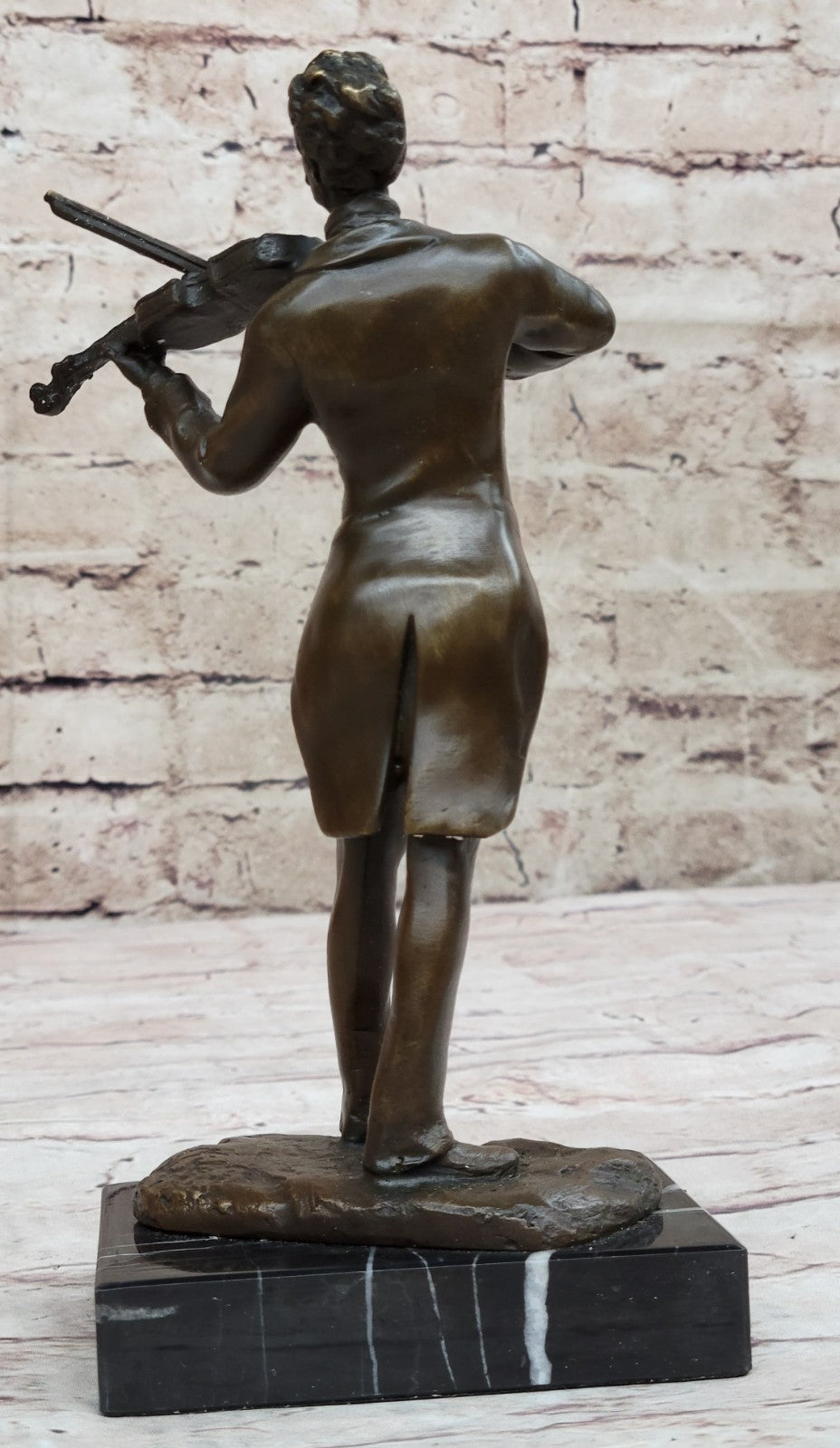 Art Deco Johann Strauss Playing Violin by Spanish Artist Miguel Lopez (Milo)