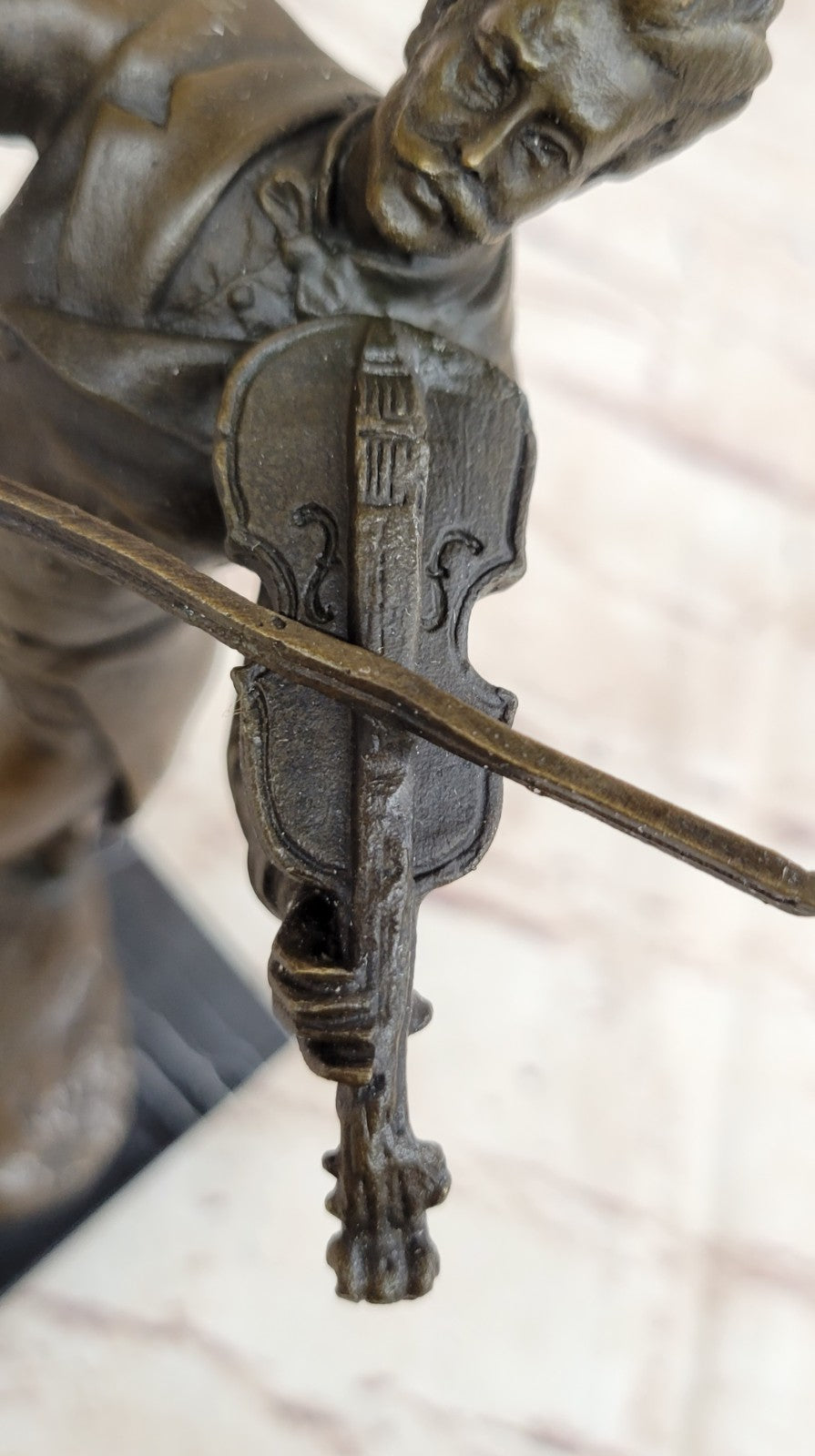 Art Deco Johann Strauss Playing Violin by Spanish Artist Miguel Lopez (Milo)