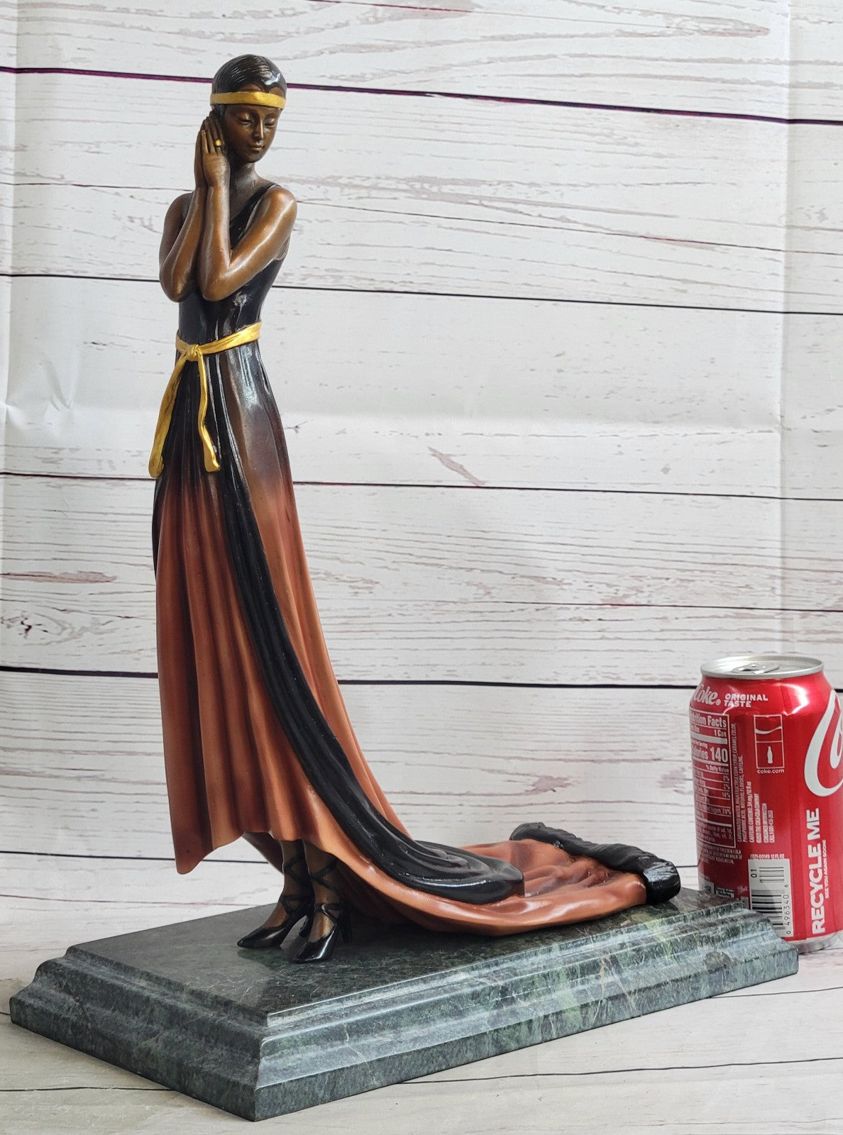 Large Size Bronze art nouveau statue Nymph of the Fields Made by Lost Wax Statue
