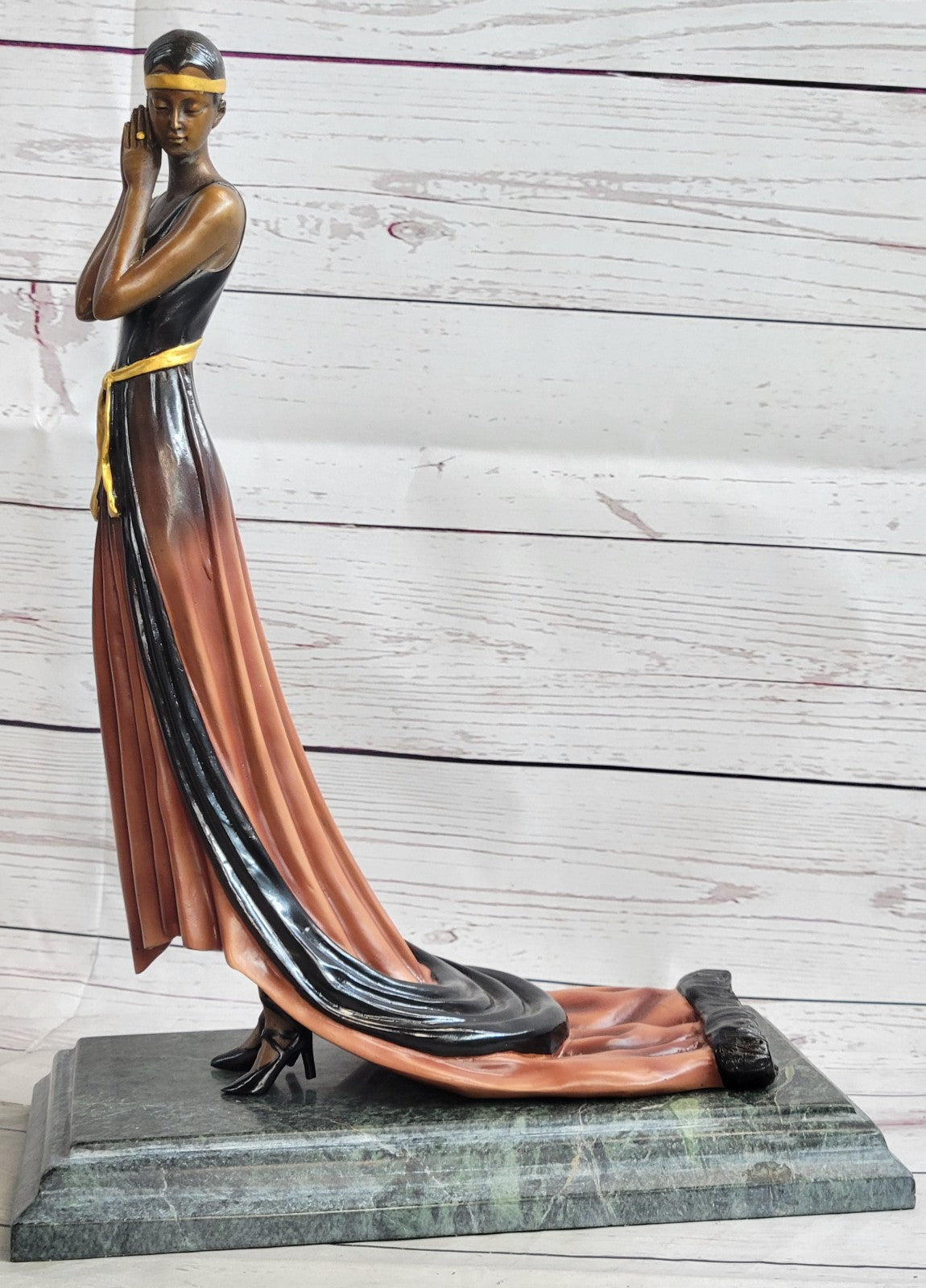 Large Size Bronze art nouveau statue Nymph of the Fields Made by Lost Wax Statue