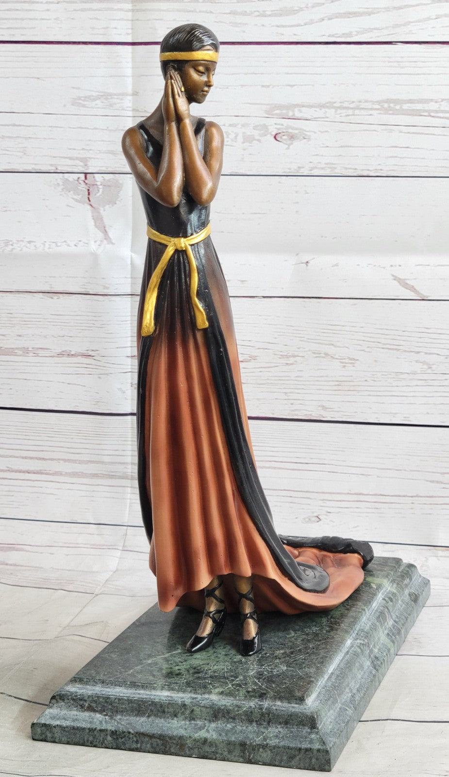 Large Size Bronze art nouveau statue Nymph of the Fields Made by Lost Wax Statue