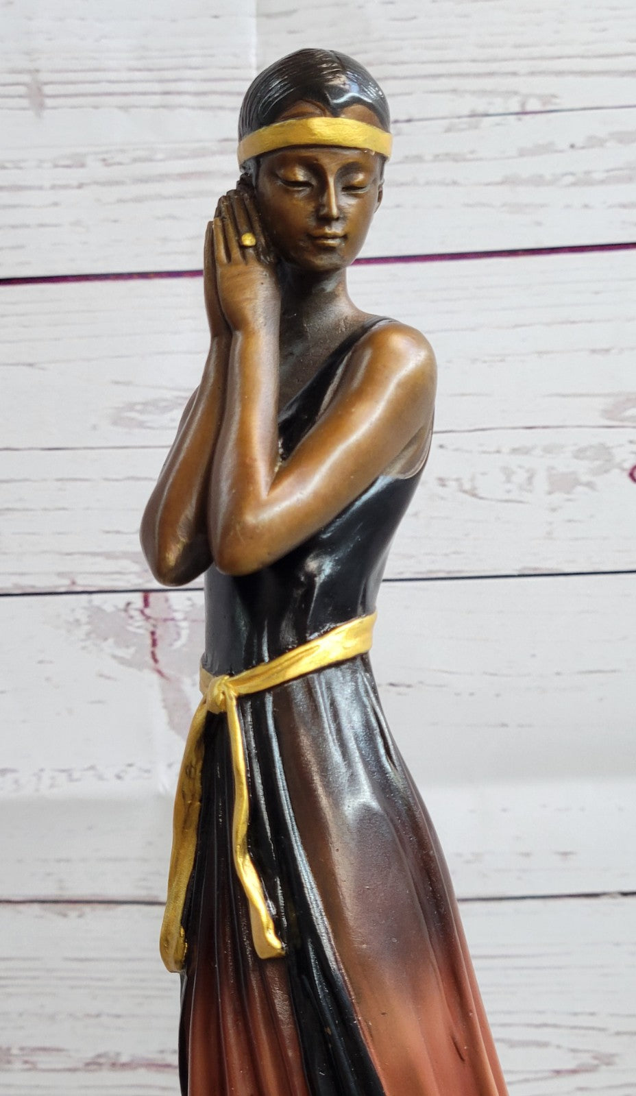 Large Size Bronze art nouveau statue Nymph of the Fields Made by Lost Wax Statue
