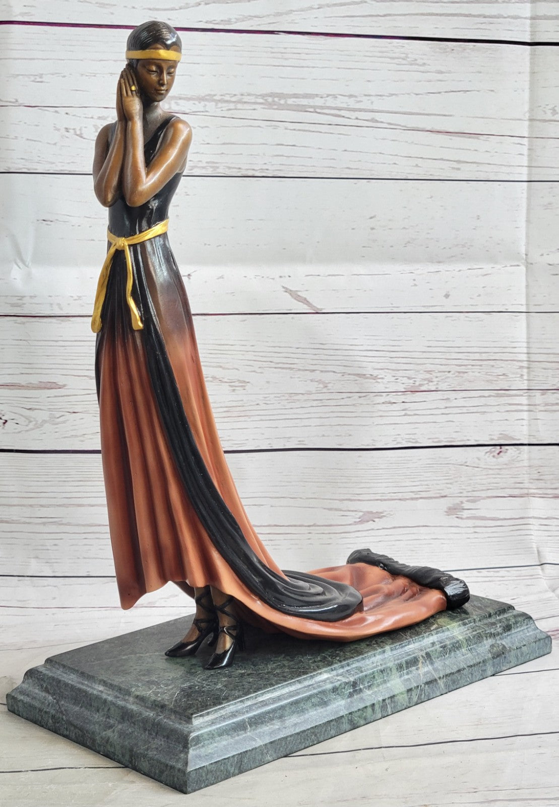 Large Size Bronze art nouveau statue Nymph of the Fields Made by Lost Wax Statue