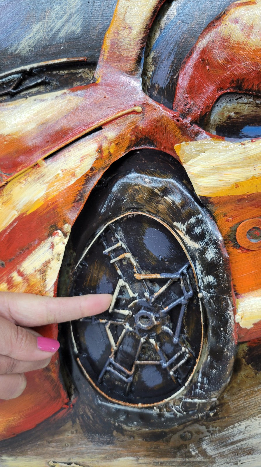 3D Metal Famous classic racing car Iron Craft for Wall art painting for home decor