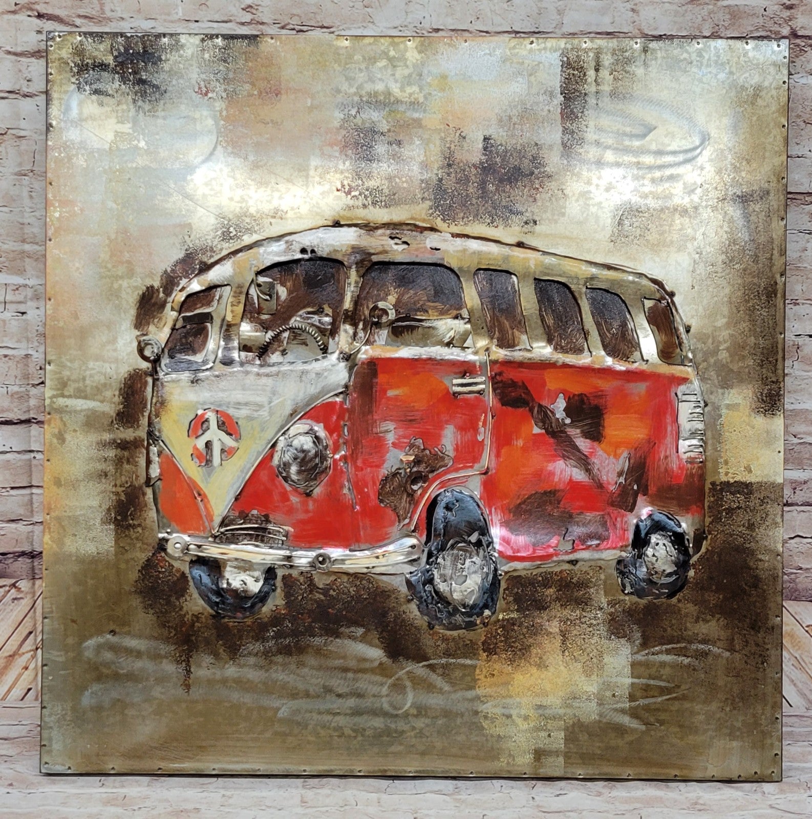 New Car decoration art custom beetle 3d painting graduation souvenirs oil painting