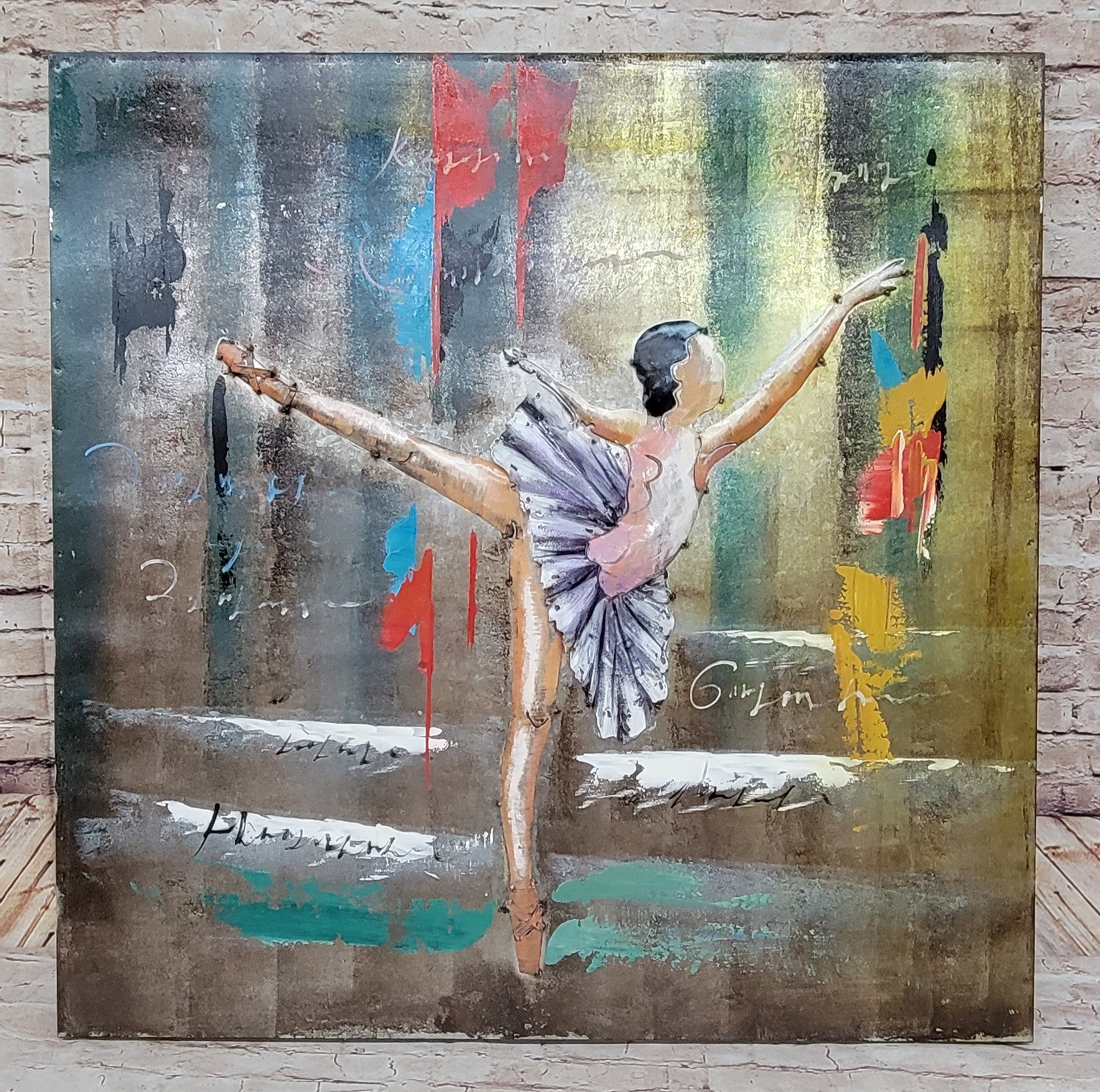 Beautiful 3D Ballerina Ballet Modern Abstract Artwork Detailed Painting Sale