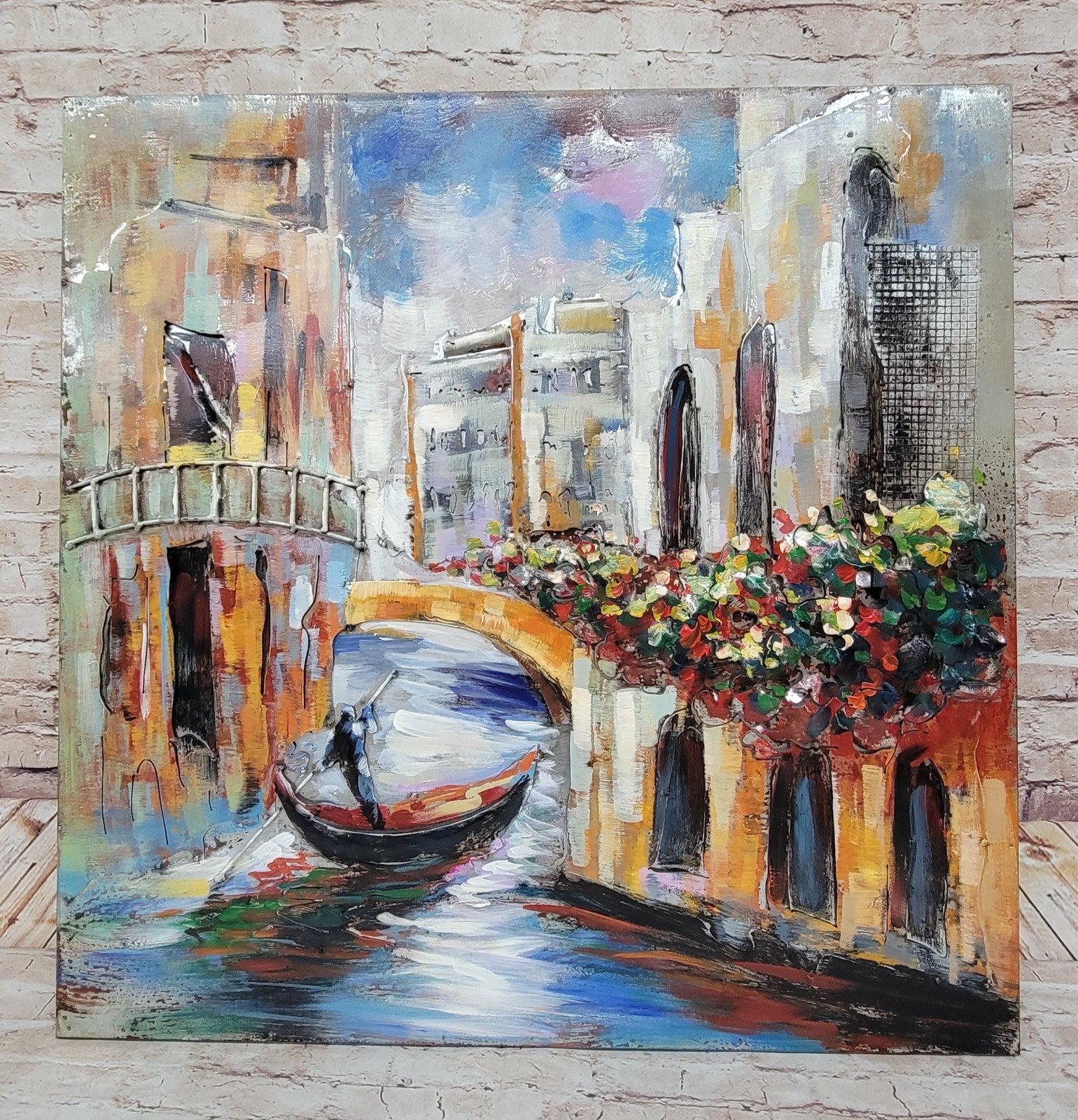 Romantic Venice Wall Art 3-D Painting Colorful Classic Fine Art Artwork