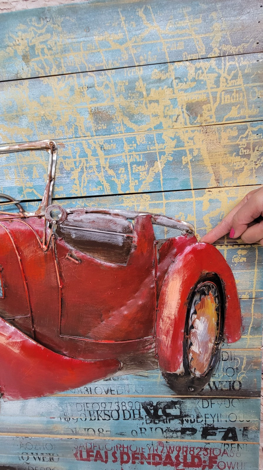 3D Classic Car Vintage Garage Art Wall Murals Wallmount Decoration Decor