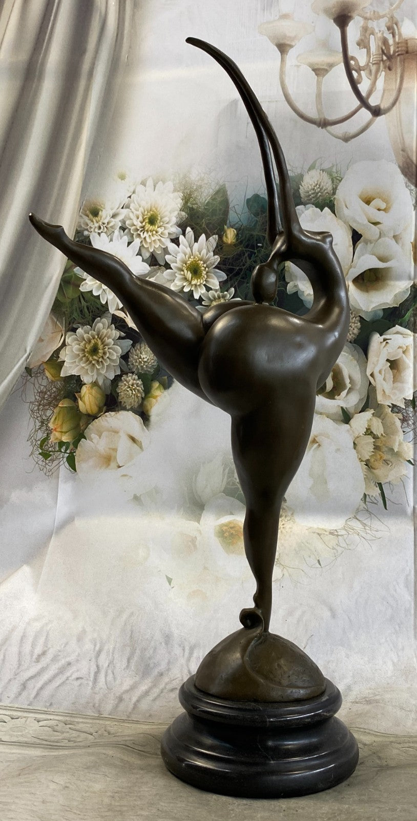 Handcrafted bronze sculpture SALE Milo Signed Woman Abstract Figurine Decor