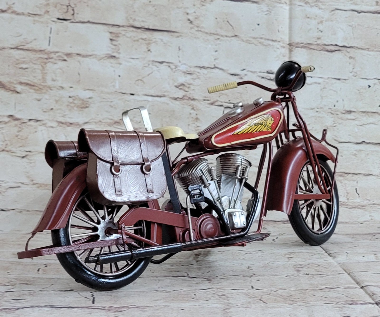 Antique Style 100% Handmade Metal Motorcycle Model Welding Craft Decorative DEAL