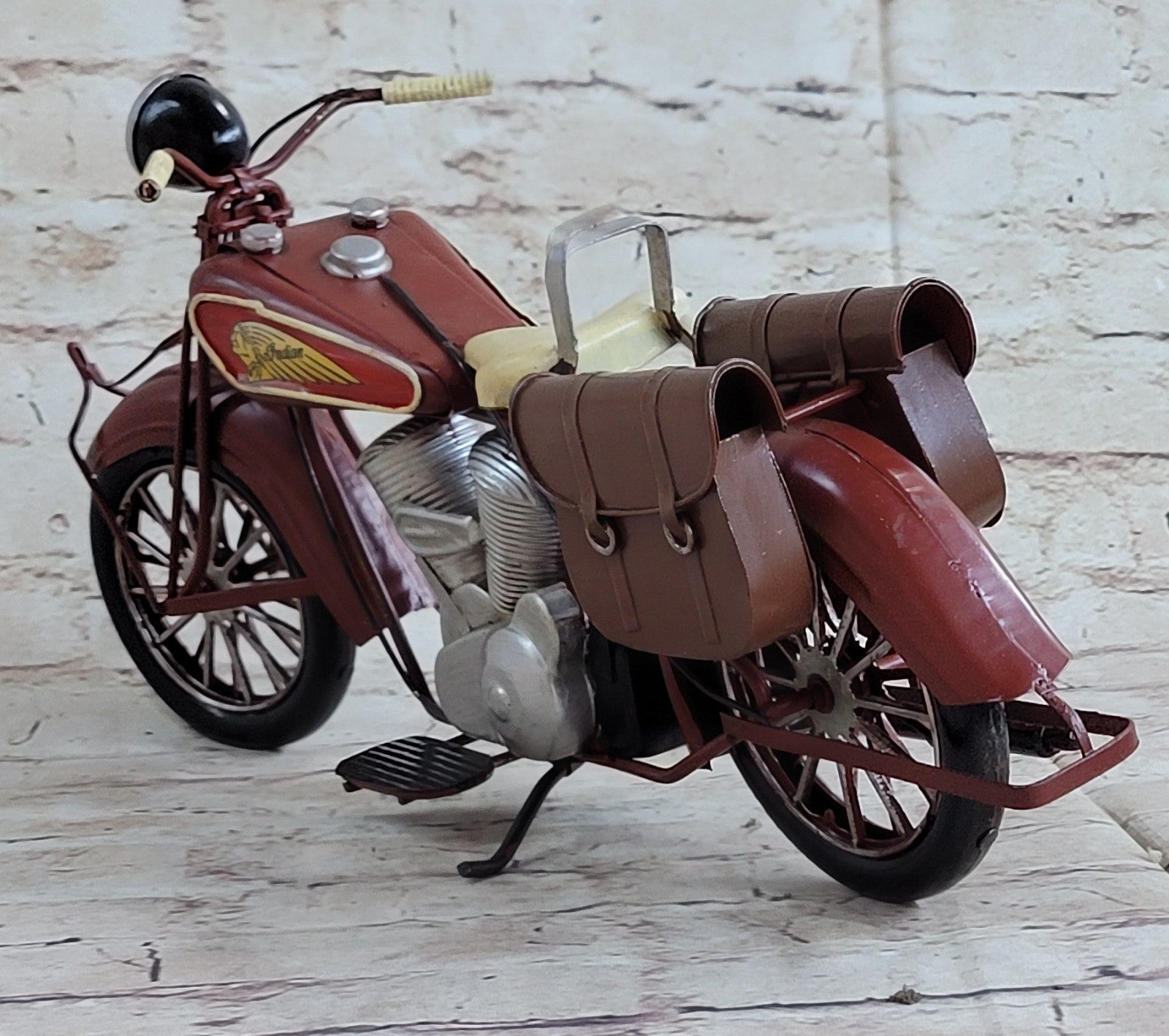 Antique Style 100% Handmade Metal Motorcycle Model Welding Craft Decorative DEAL