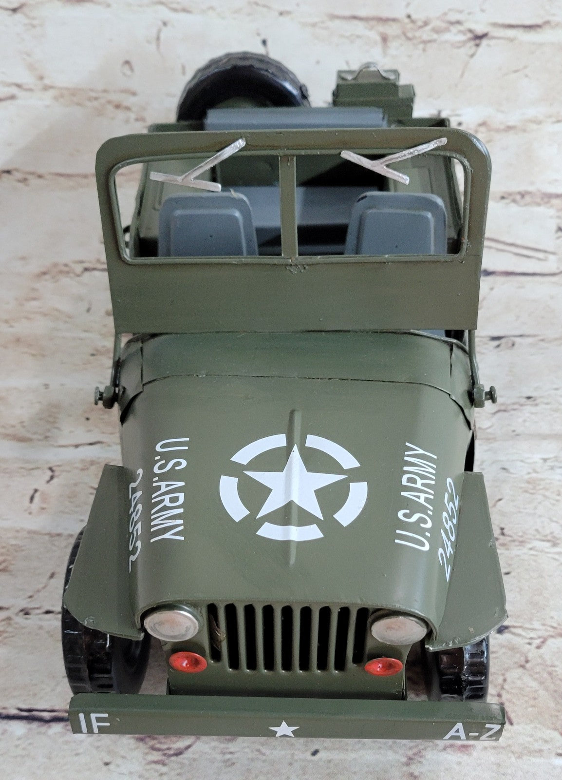 Retro Tin vehicle model 1940 edition handmade Antique Iron gift military vehicles