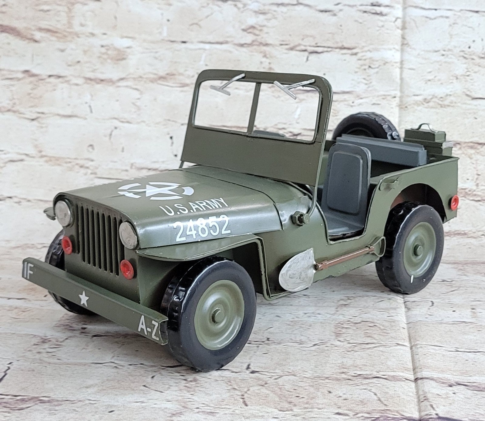 Retro Tin vehicle model 1940 edition handmade Antique Iron gift military vehicles