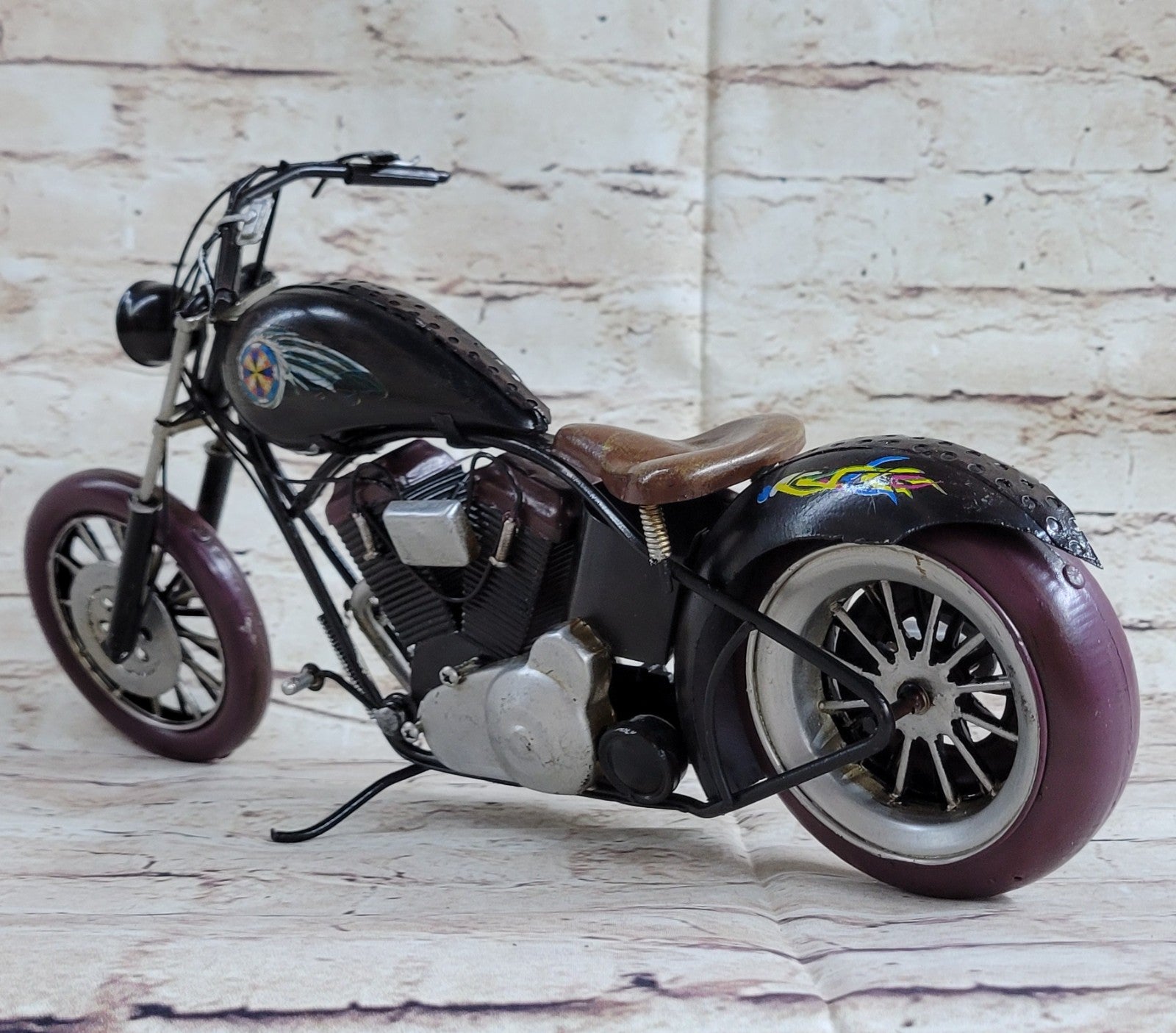 Vintage Reproduction by European Finery Hot Cast Harley Davidson Motorcycle