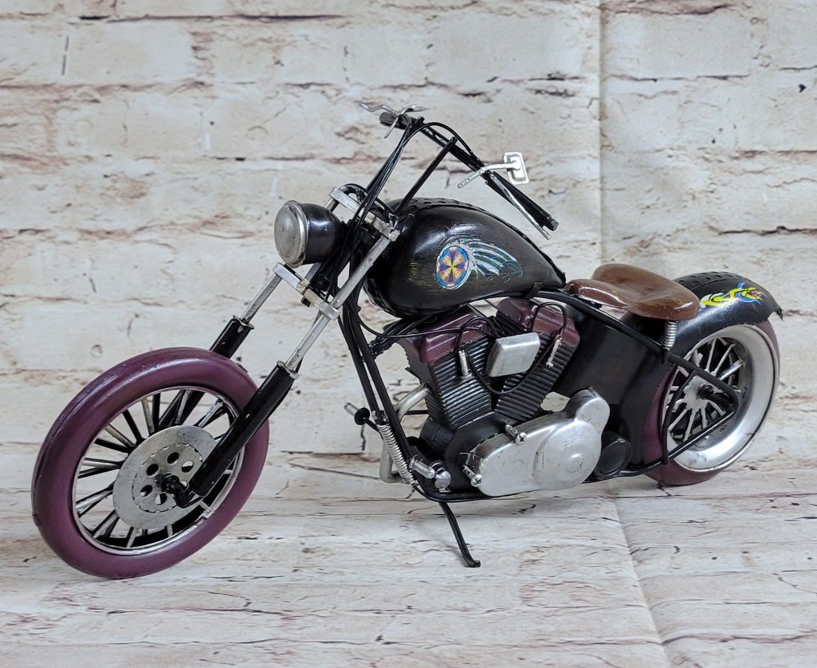 Vintage Reproduction by European Finery Hot Cast Harley Davidson Motorcycle