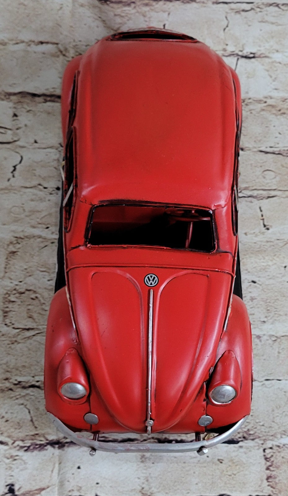 Hand Made Old Decor Volkswagen Beetle  Die-Cast Metal Tinplate Artwork Sale