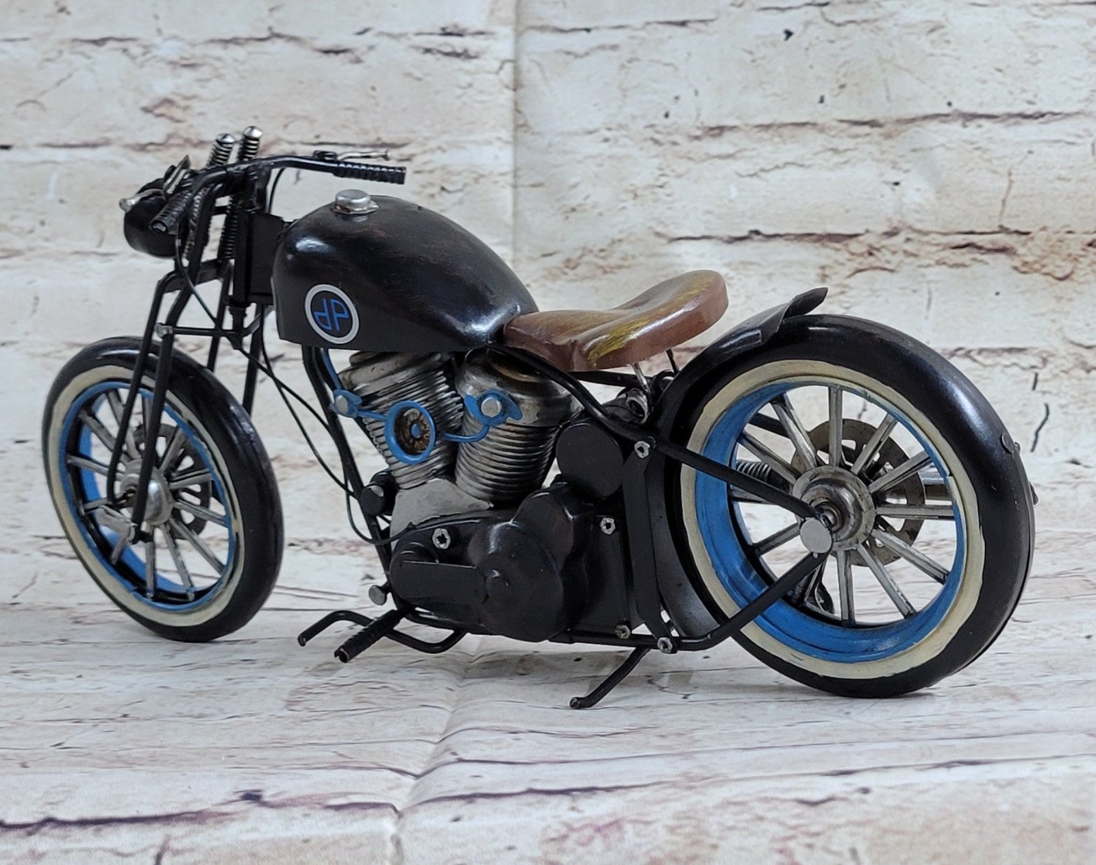 Harley Davidson Motorcycle Model Easy Rod Custom Rider Touring Bike 1/12 Black