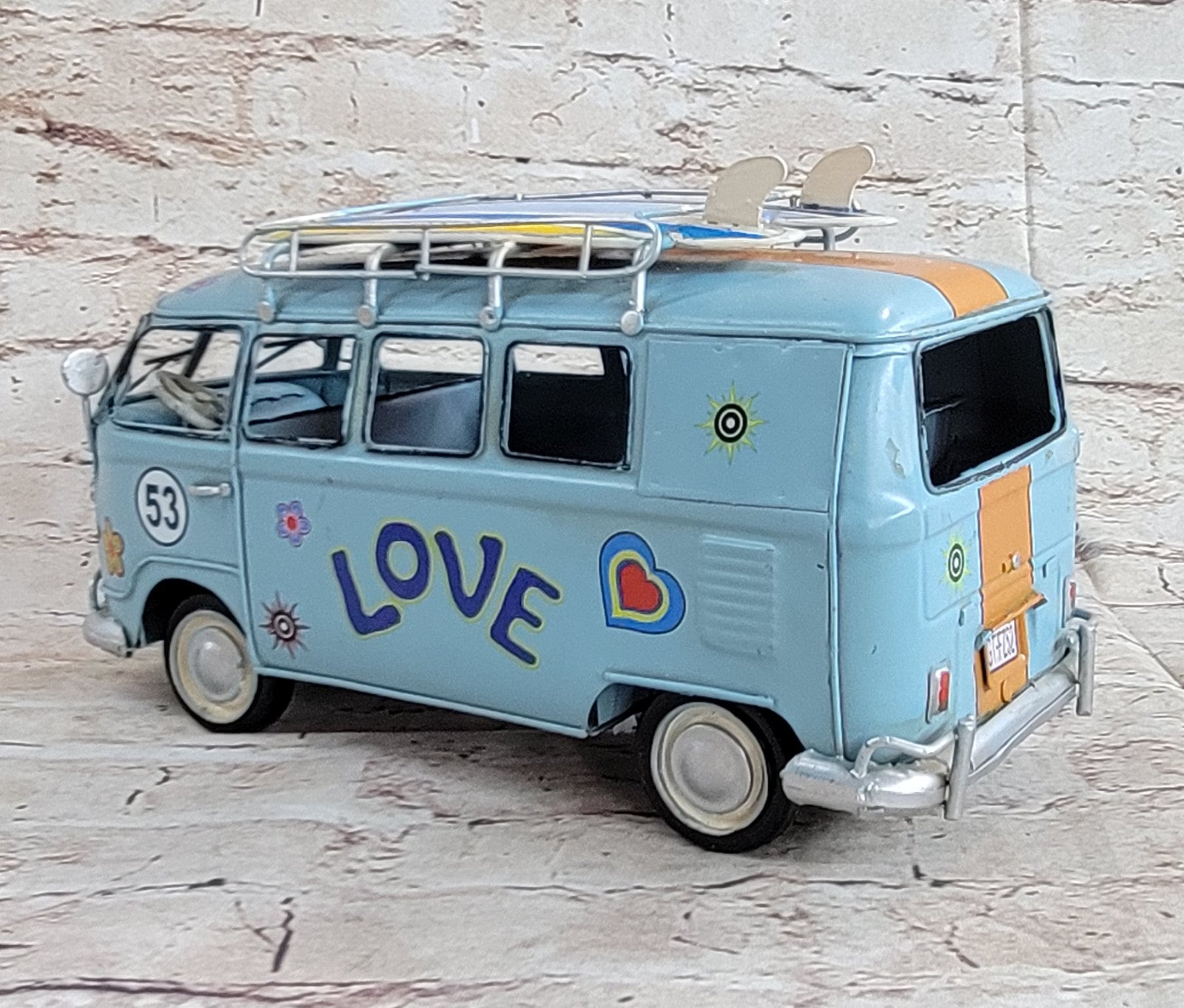 Classic Vintage Red Decorative bus, Combi Van Model from European Finery