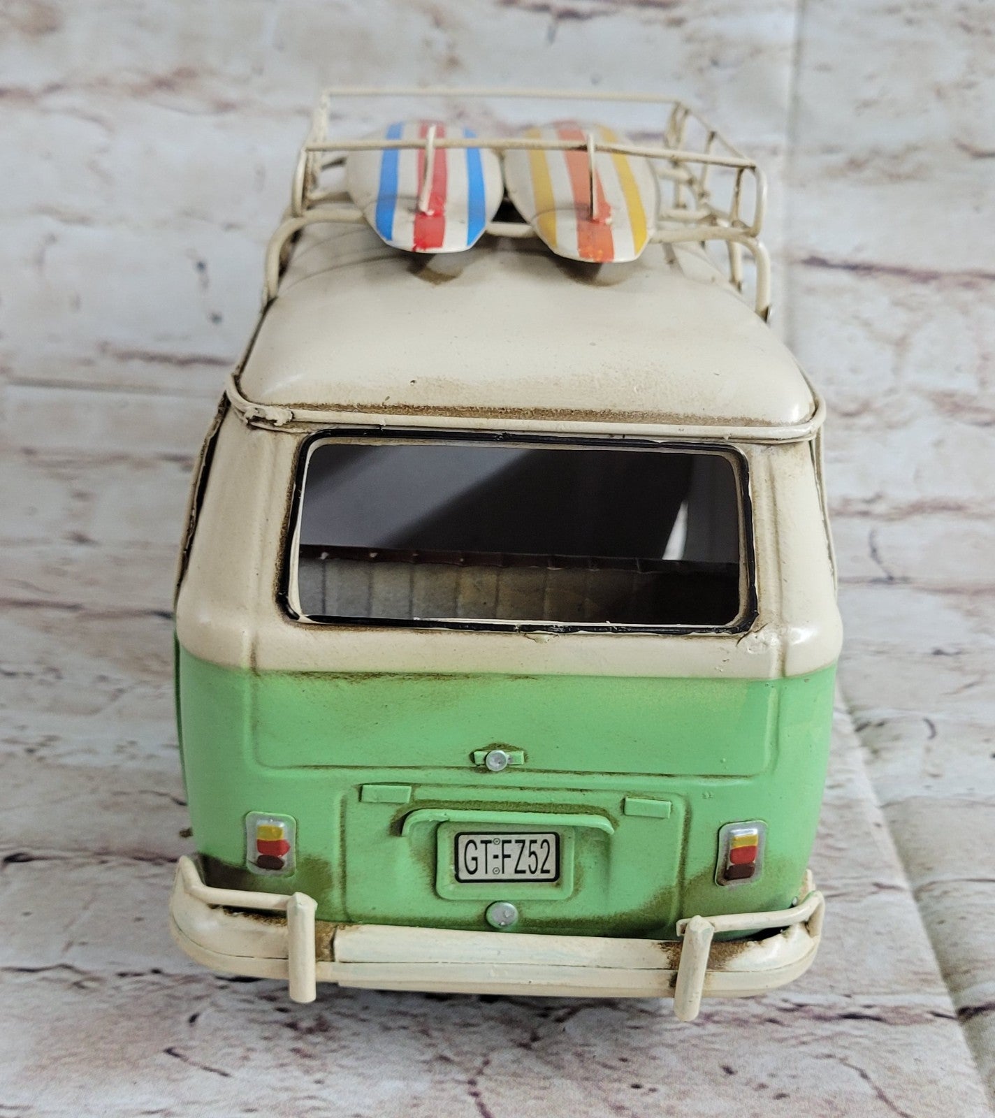 Collectible Collector Edition 1966 Volkswagen Mini Bus Tinplate Metal Artwork