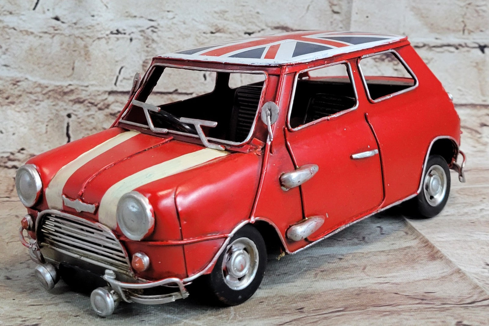 mini Cooper Iron craft vintage diecast car model handmade mini metal car model