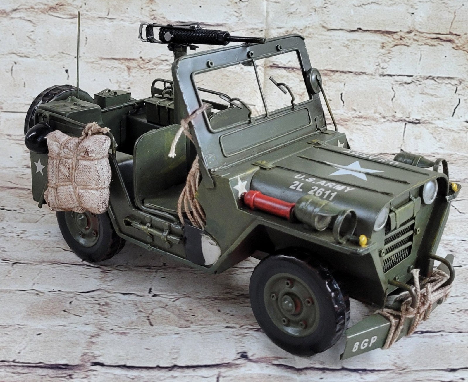 European Bronze Finery Holl 1940 Willys Quad Overland Jeep Metal Hand made