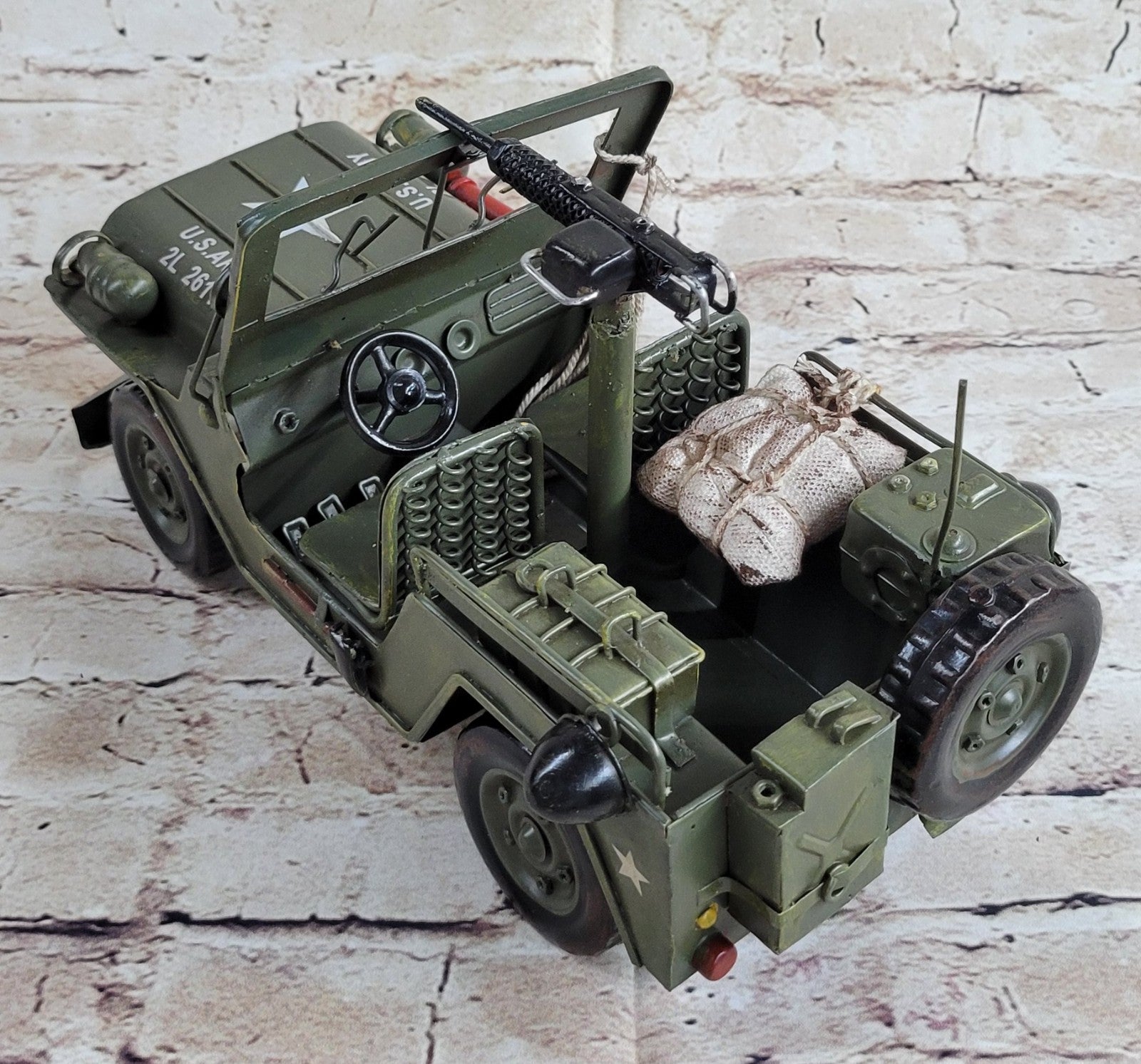 European Bronze Finery Holl 1940 Willys Quad Overland Jeep Metal Hand made