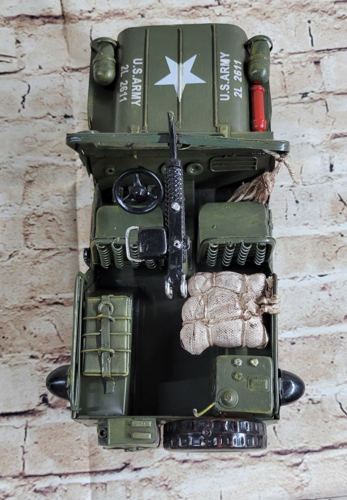 European Bronze Finery Holl 1940 Willys Quad Overland Jeep Metal Hand made