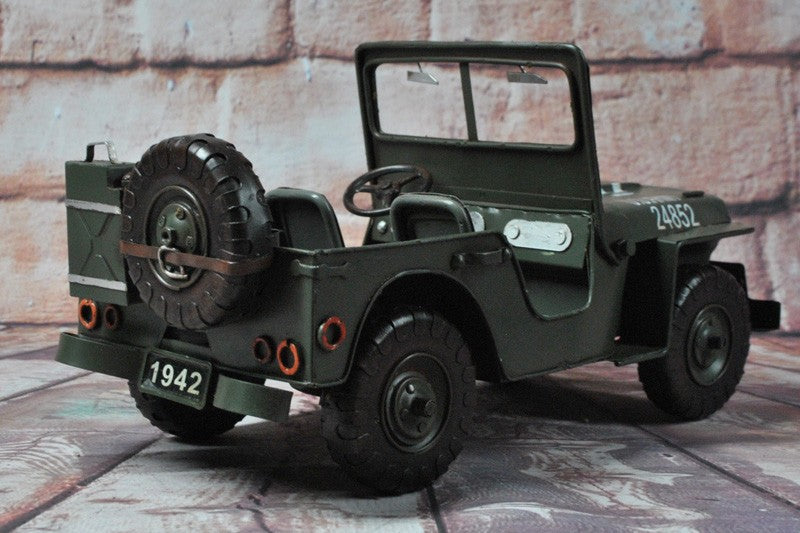 Vintage Production by Jayland US Army Military Jeep Home Office Decoration Decor