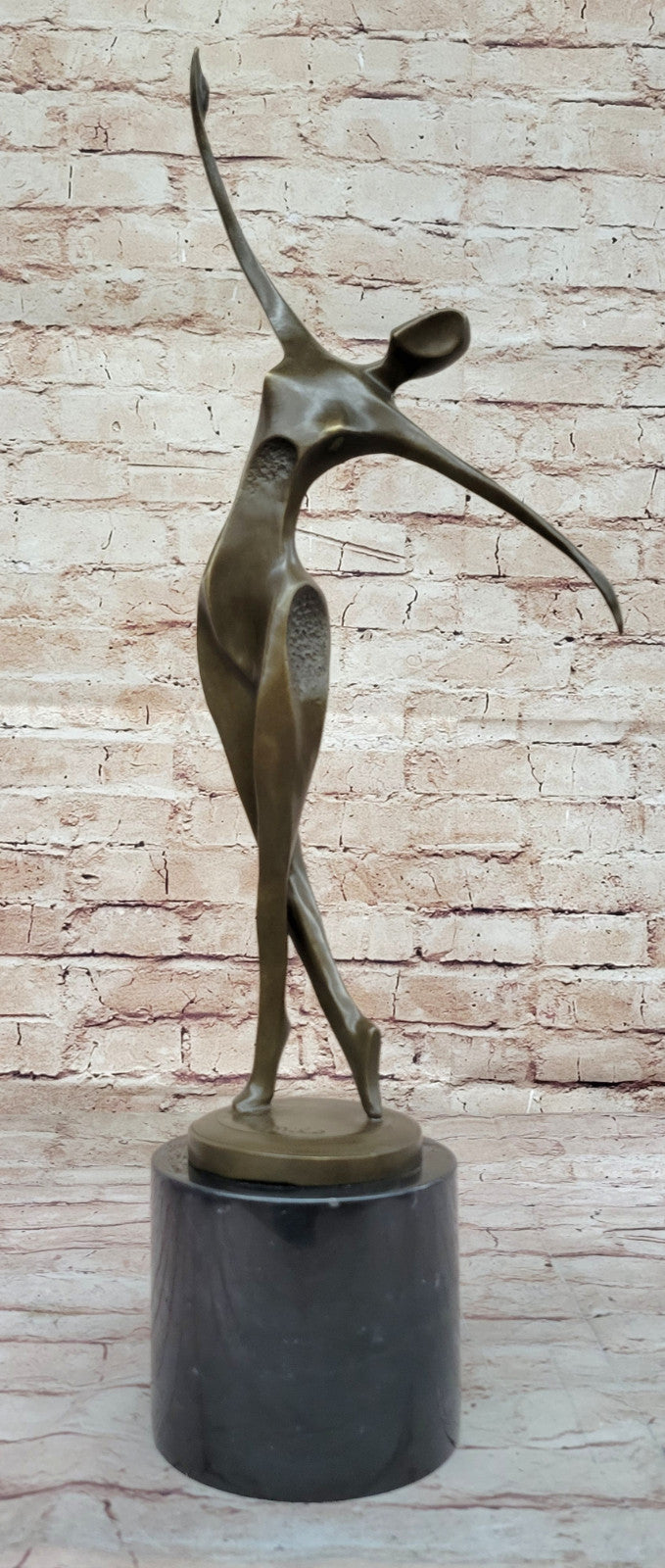 Milo`s Hot Cast Figurine: Modern Art Mid Century Woman Dancer Bronze Statue