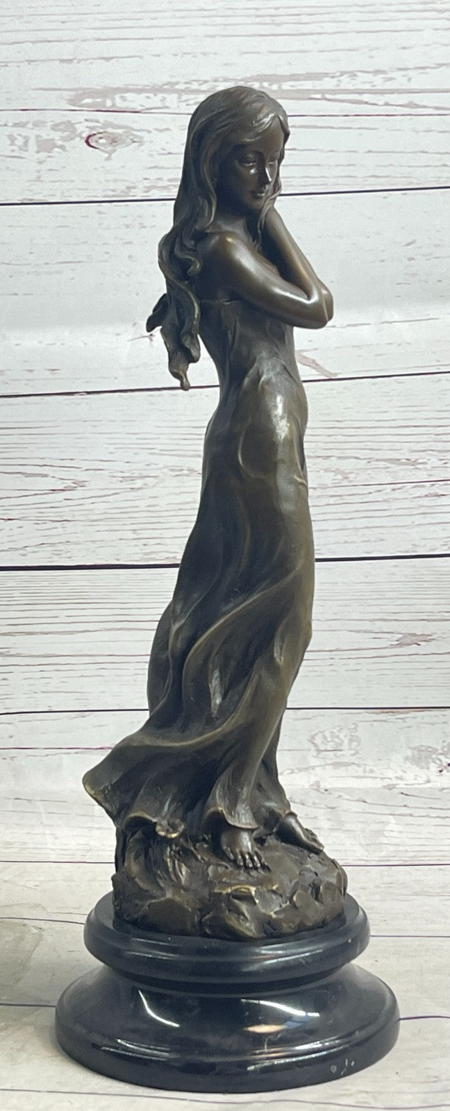 Sensual Female Bronze Sculpture in Art Deco Style | Handcrafted Statue by Milo | Lost Wax Technique