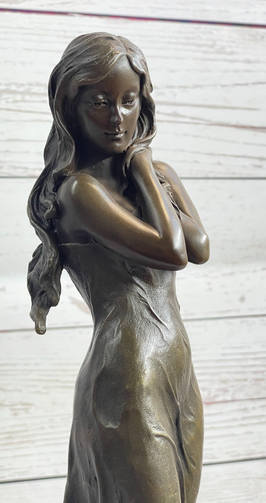 Sensual Female Bronze Sculpture in Art Deco Style | Handcrafted Statue by Milo | Lost Wax Technique