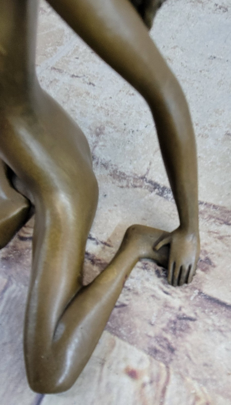 BRONZES Abstract Body Art Bronze Statue Erotic Nude Girl Sculpture Stretching