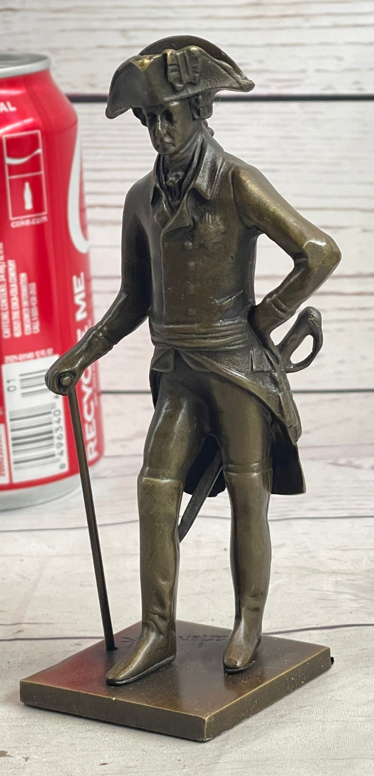 Art Deco Frederick the Great Commander Genuine Bronze Sculpture Classic Artwork