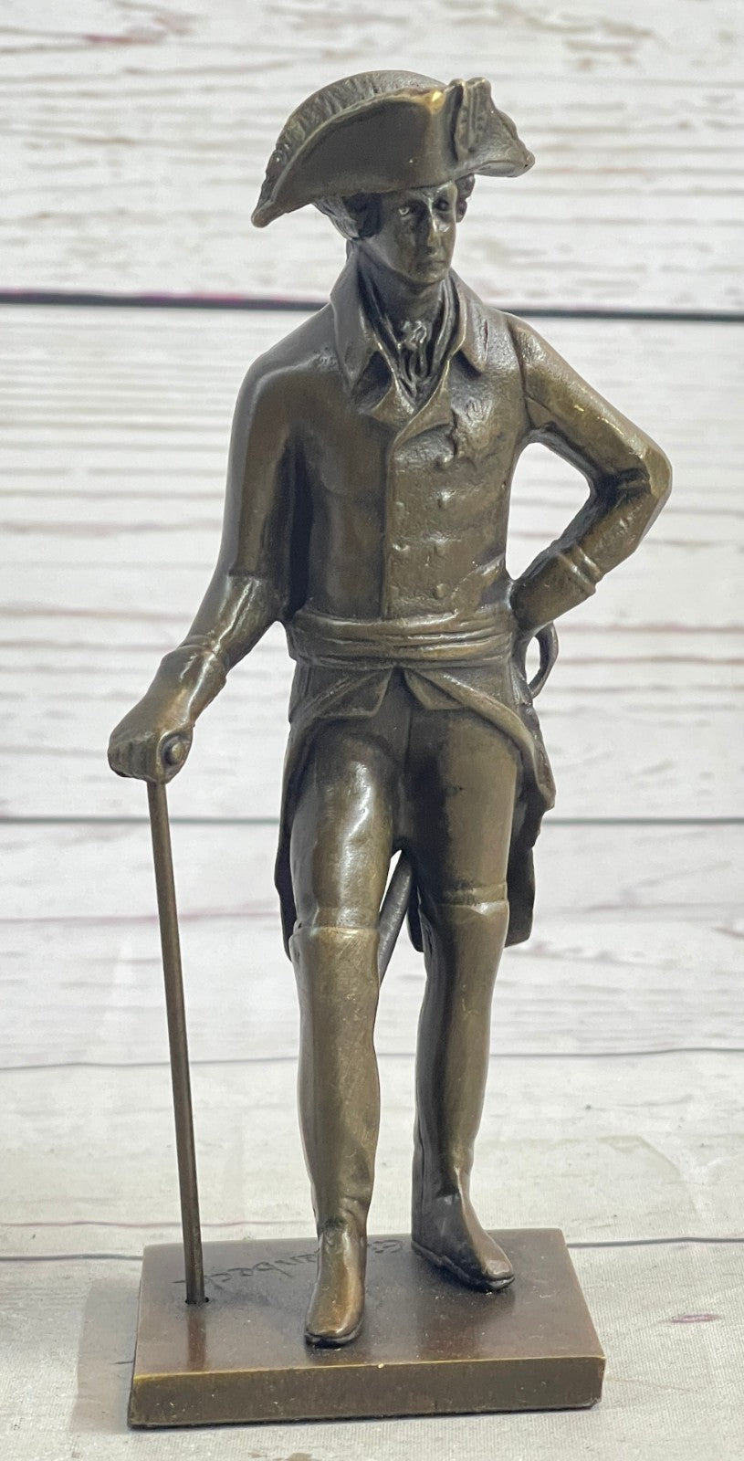 Art Deco Frederick the Great Commander Genuine Bronze Sculpture Classic Artwork