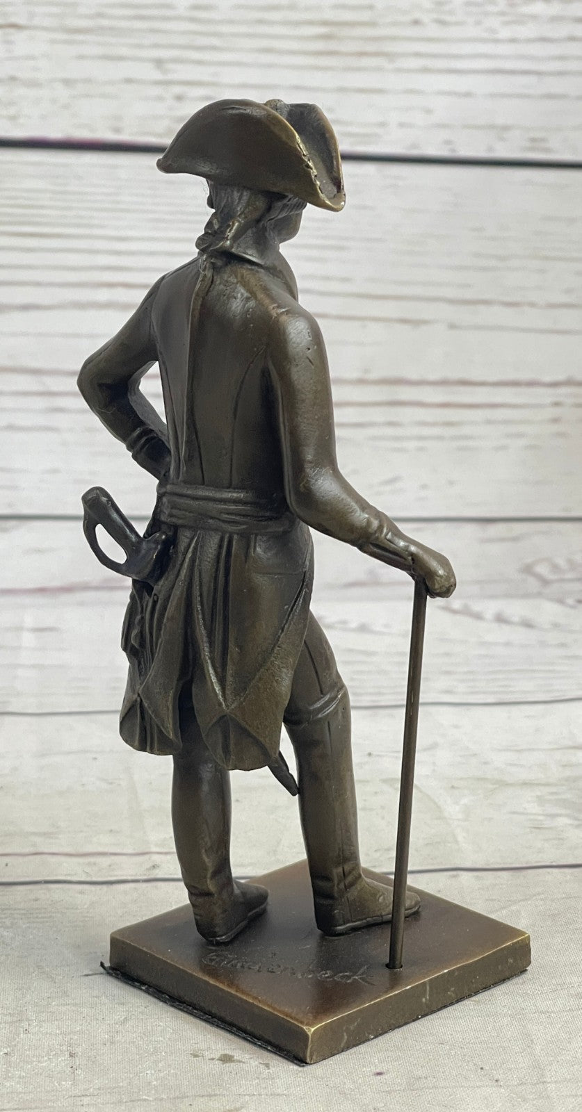 Art Deco Frederick the Great Commander Genuine Bronze Sculpture Classic Artwork