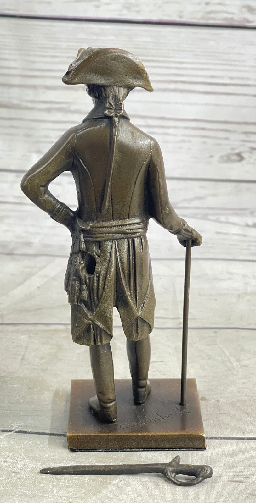 Art Deco Frederick the Great Commander Genuine Bronze Sculpture Classic Artwork