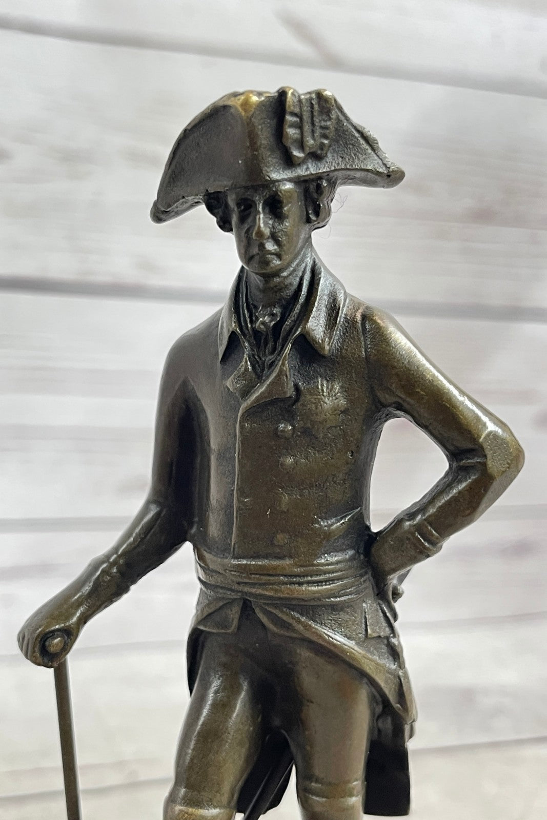 Art Deco Frederick the Great Commander Genuine Bronze Sculpture Classic Artwork