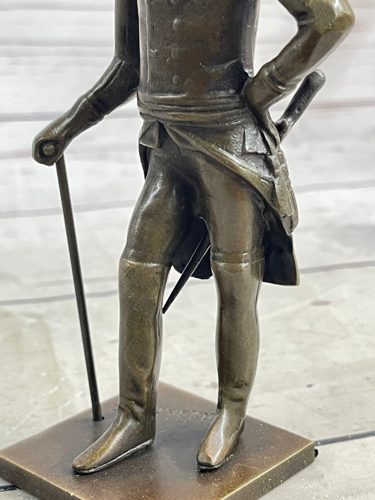 Art Deco Frederick the Great Commander Genuine Bronze Sculpture Classic Artwork