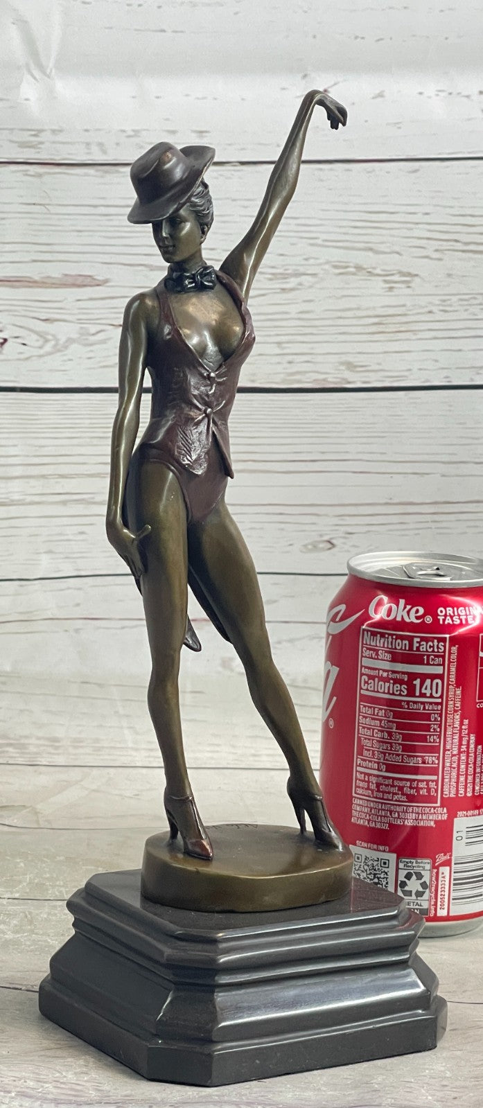 Nude Female Woman Jazz Dancer Flapper Bronze Marble Statue Sculpture Figure Sale