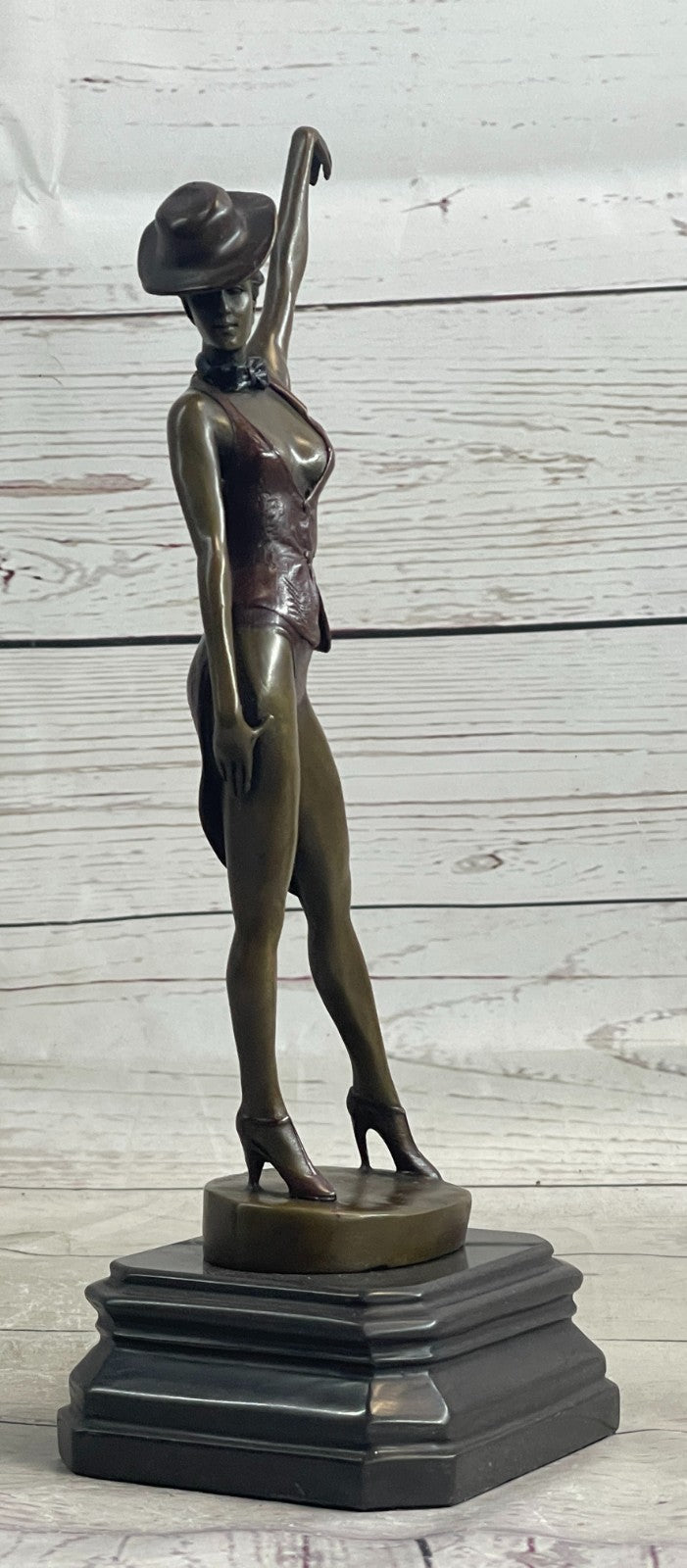 Nude Female Woman Jazz Dancer Flapper Bronze Marble Statue Sculpture Figure Sale