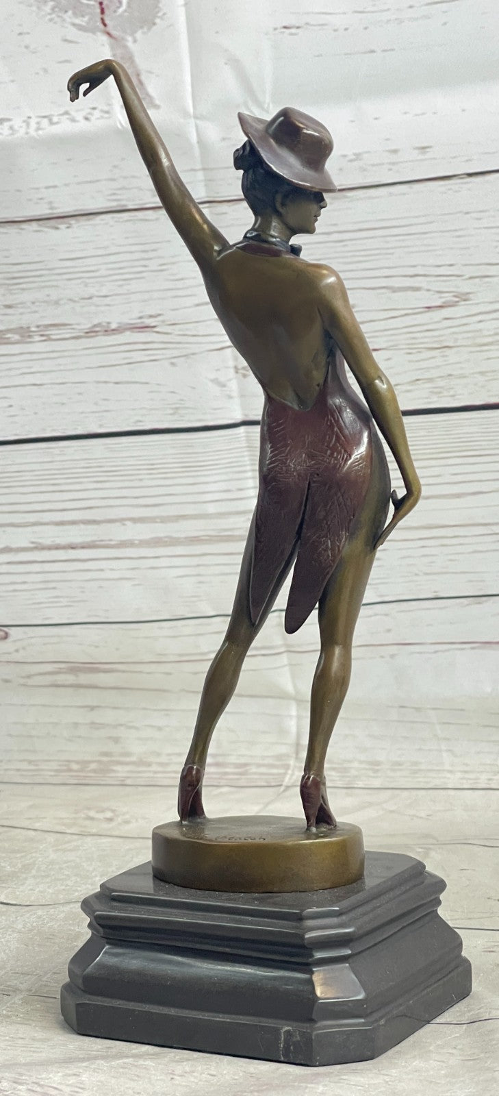 Nude Female Woman Jazz Dancer Flapper Bronze Marble Statue Sculpture Figure Sale