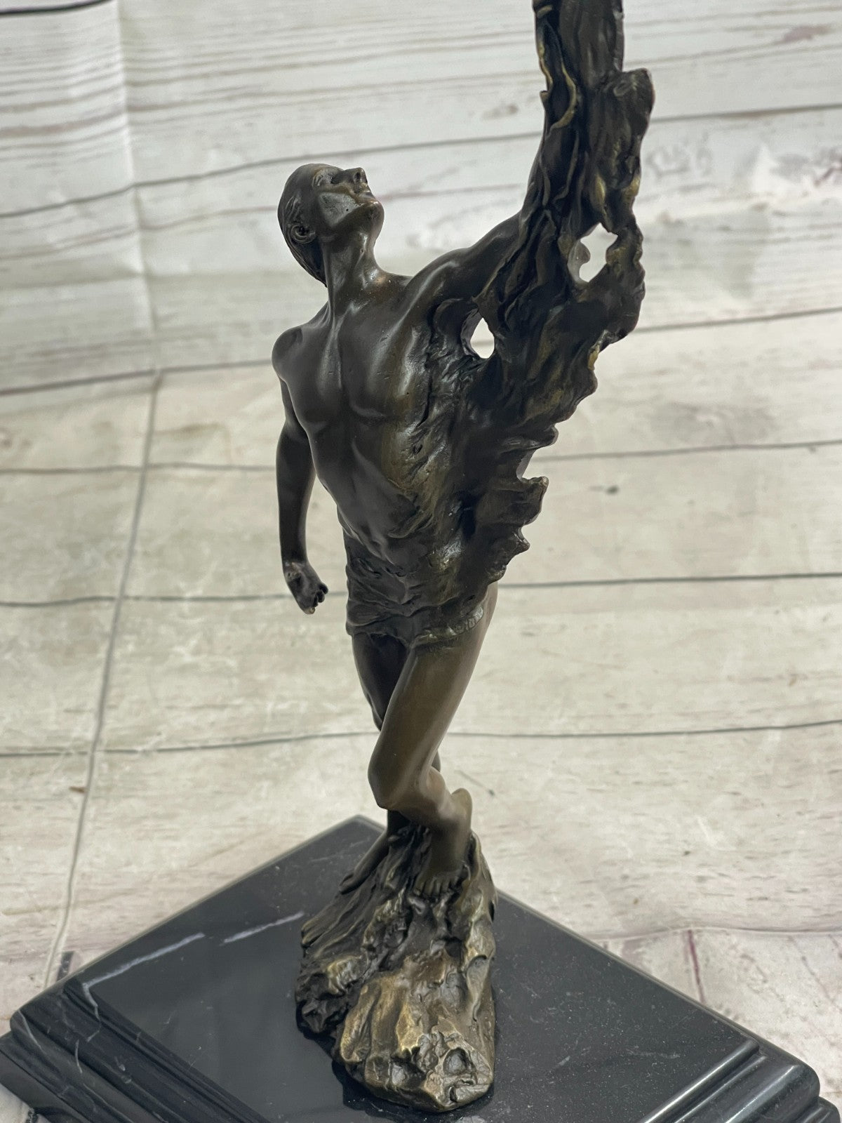 Aldo Vitaleh Prima Ballerina Bronze Sculpture Art Deco Marble Base Figurine Gift