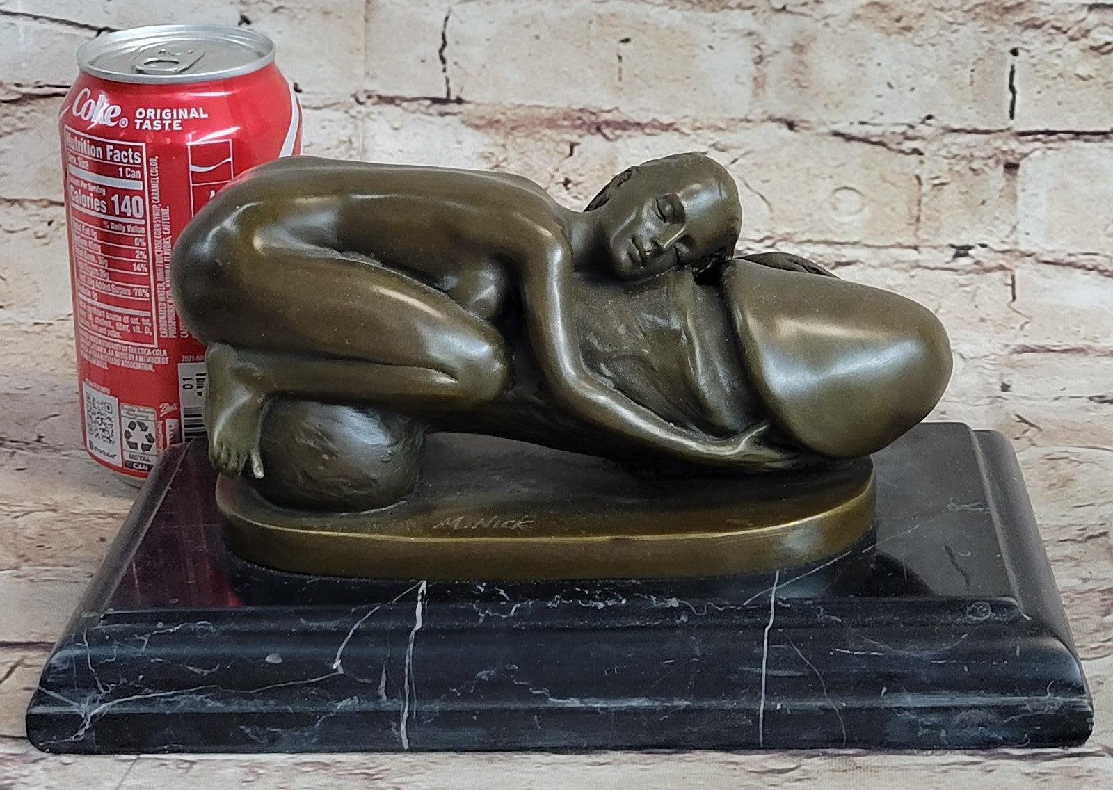 Bronze Sculpture Original Handcrafted Detailed Highly Nude Erotic Marble Statue