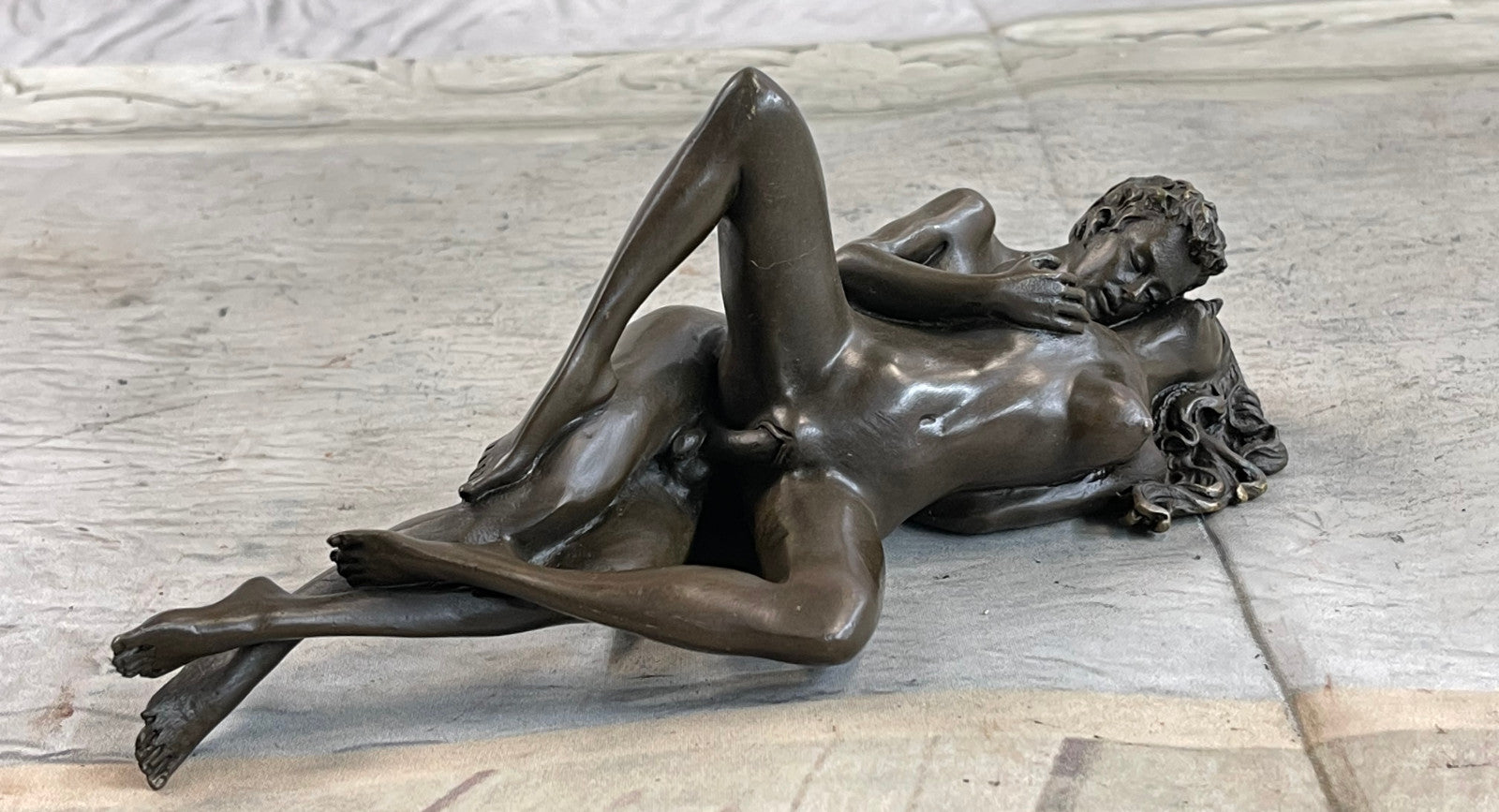 NEW Bronze Sculpture Nude Art Sex Statue,Female Sexual Erotic Quality Gift Decor