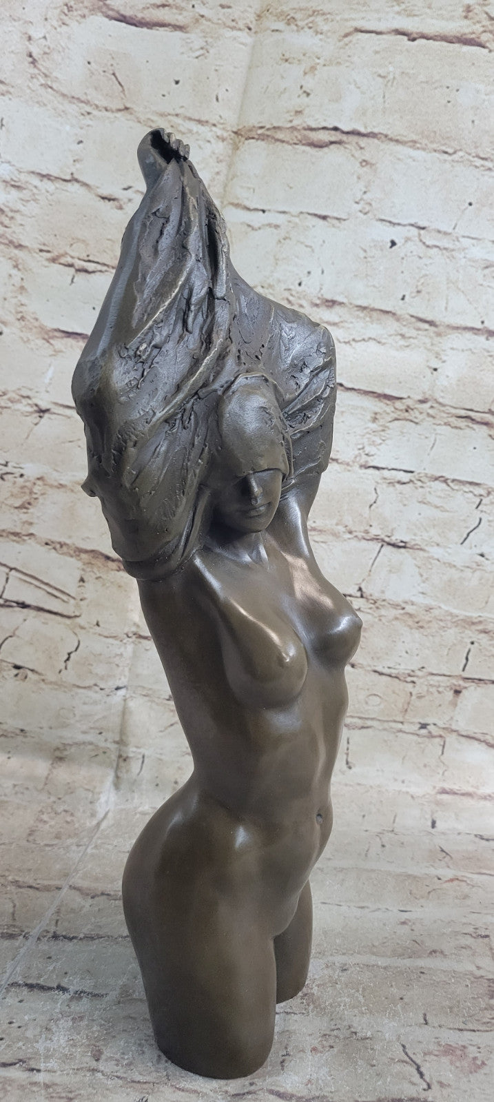 Hand Made Nude Temptress Female Bust by Portuguese Artist Miguel Lopez Milo Sale