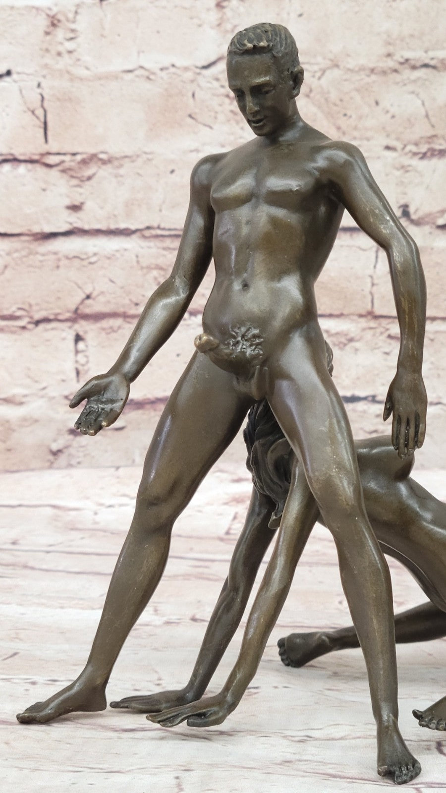 Hand Made Original Sexy Artwork 100% Real Bronze Sculpture Statue Figurine Figure