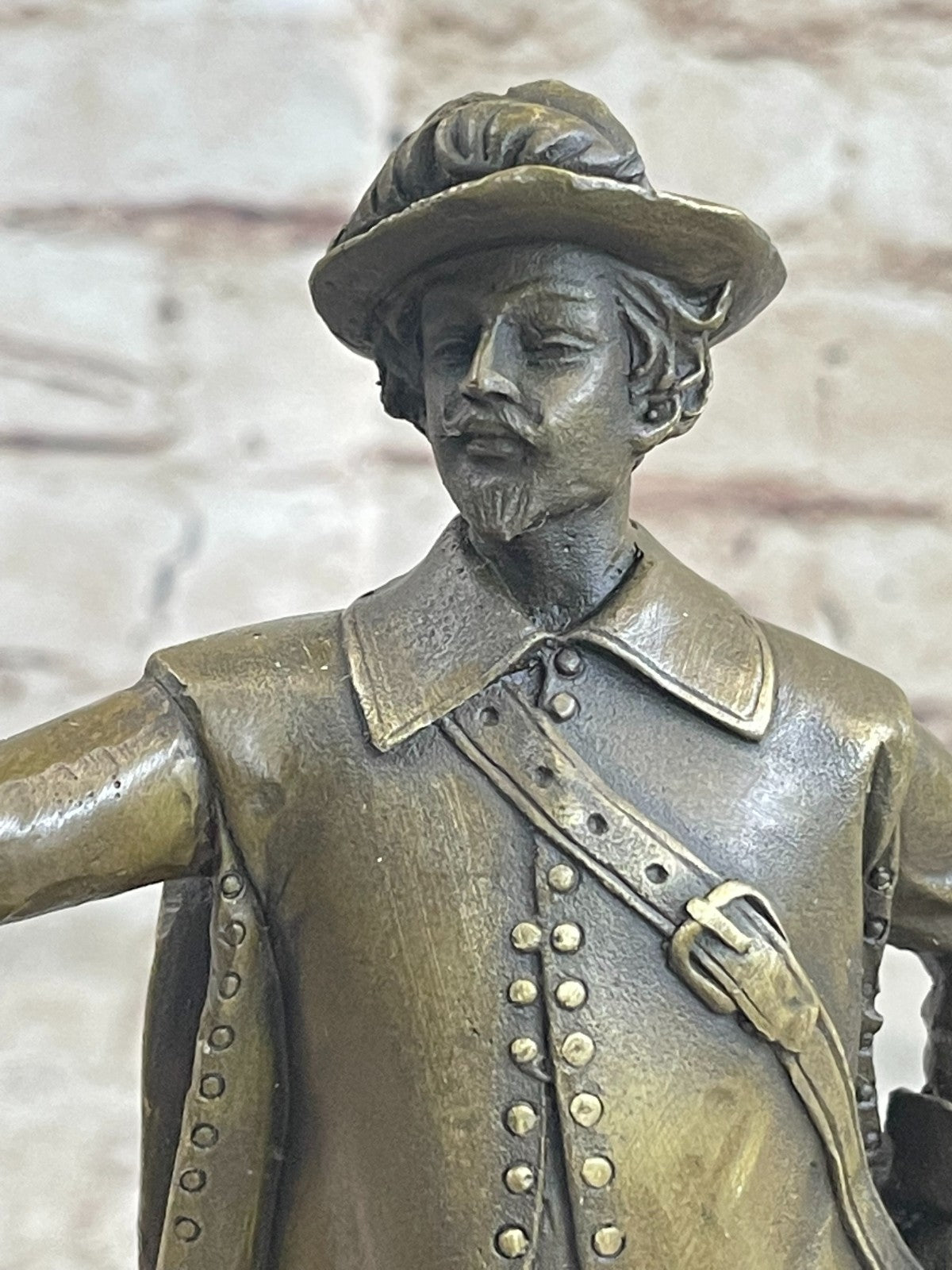 Hot Cast Cavalier with Sword Bronze Sculpture Marble Figurine Statue Figure