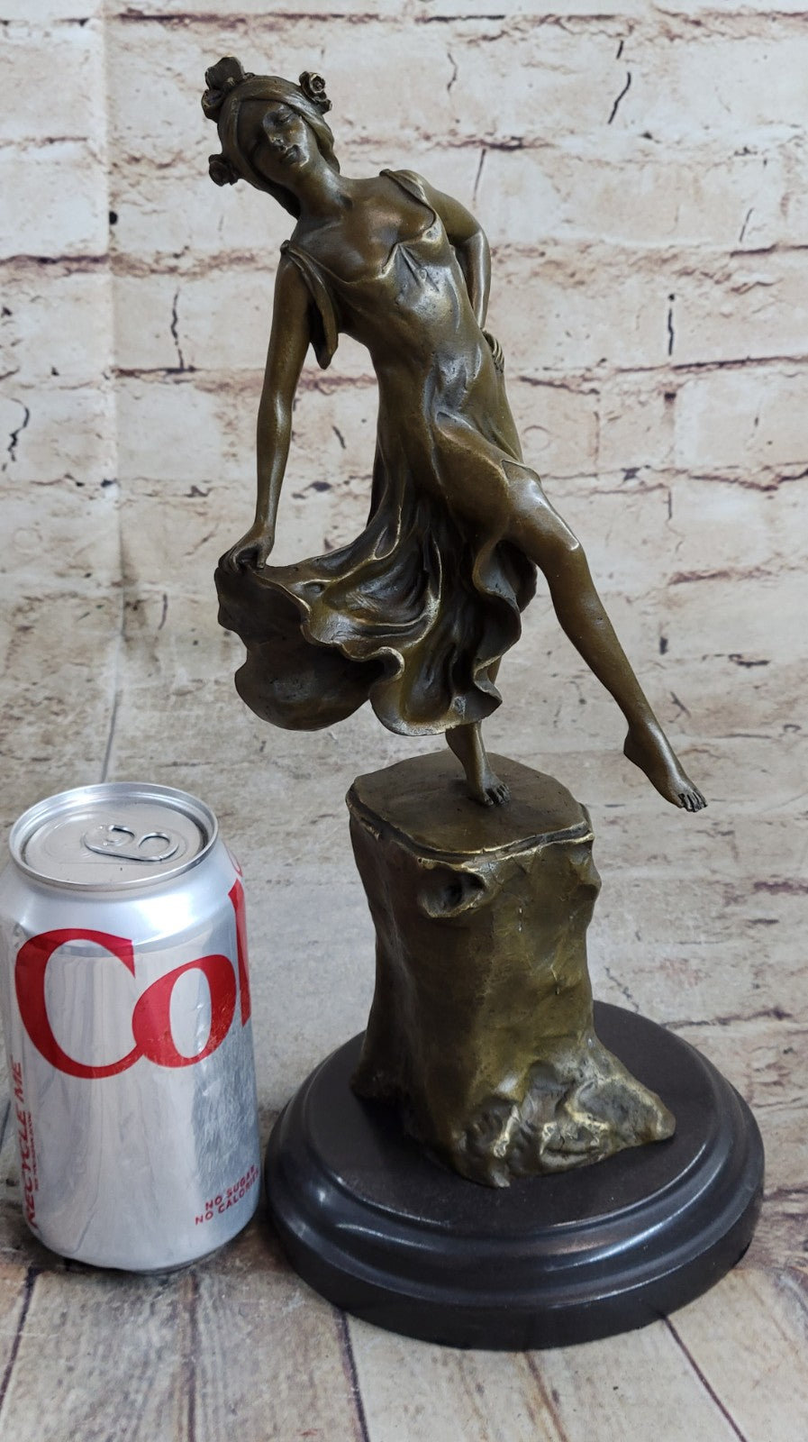 Handcrafted bronze sculpture SALE M. By Dancer Like Fairly Graceful Nouveau Art